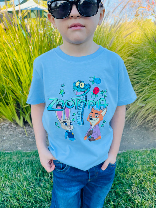 Zoo Tee -Blue